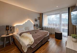 Schlafzimmer Mettenberg Suite Grindelwald